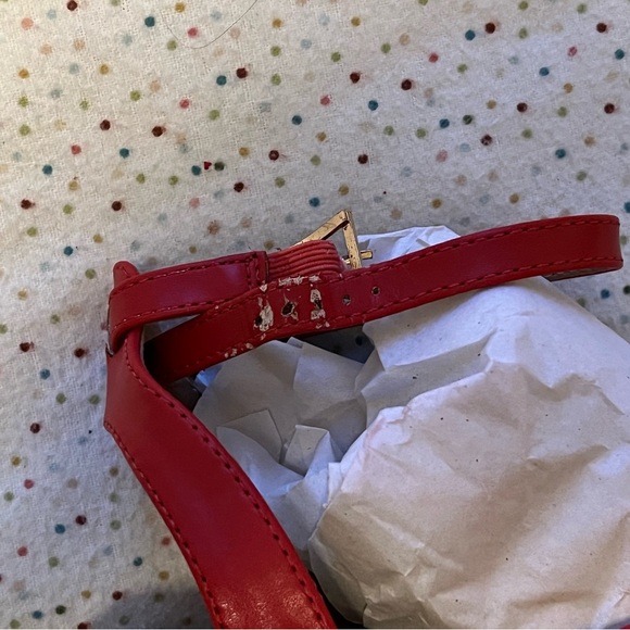 Modcloth Red Sandals sz 7.5 - Picture 7 of 7